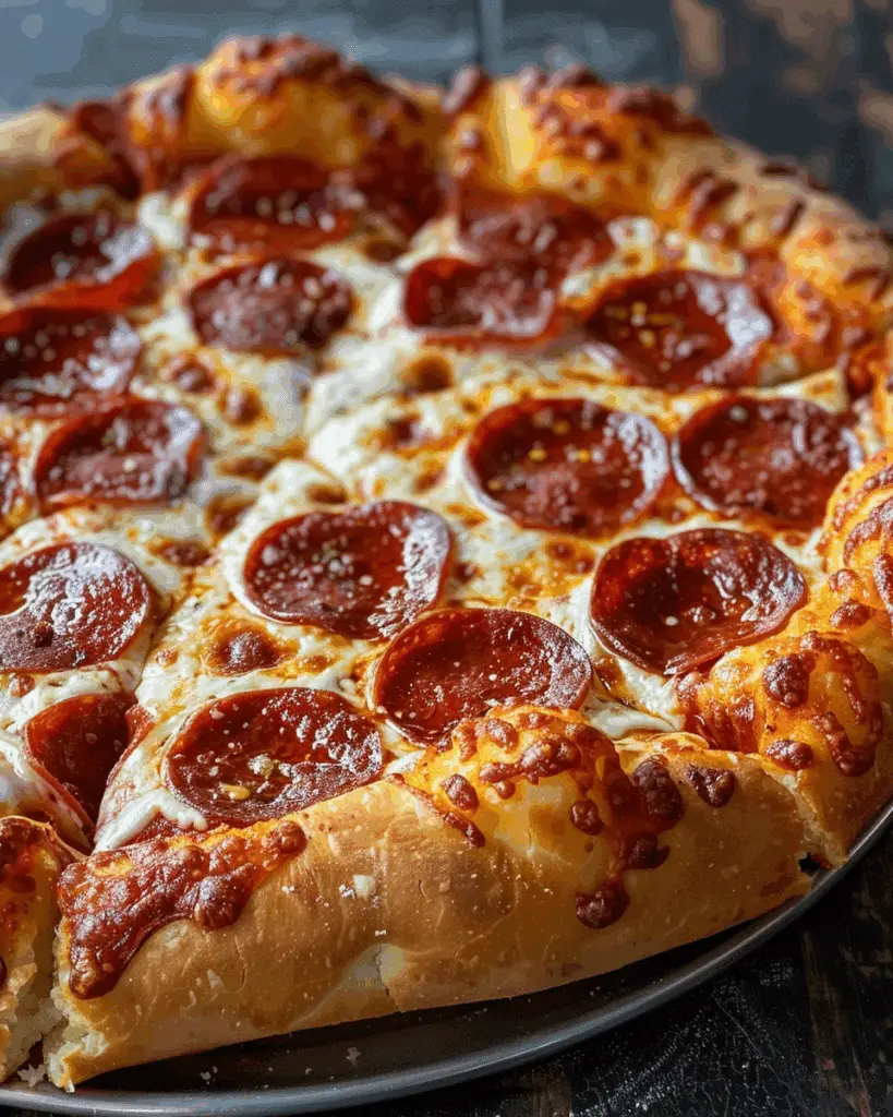 Stuffed Crust Pepperoni Pizza