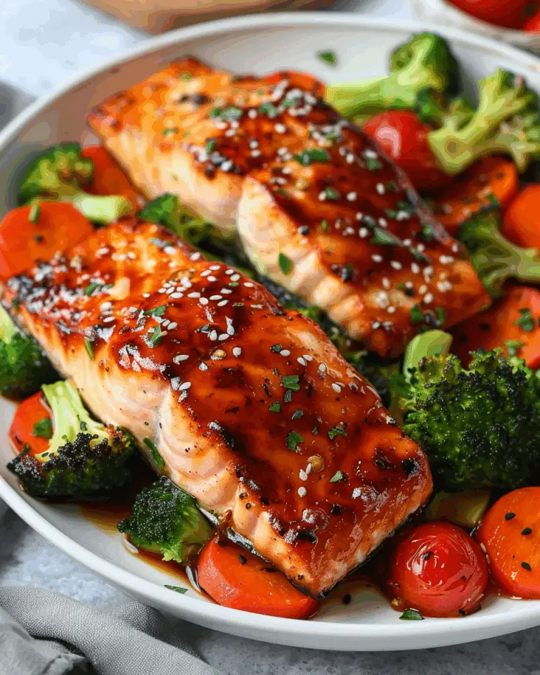 Easy Air Fryer Salmon and Vegetables