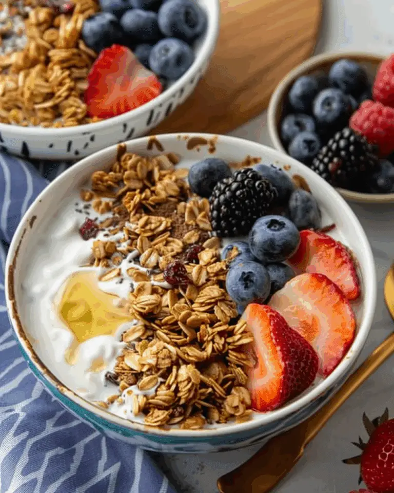 Easy Yogurt Granola Bowls (4 Ways!)