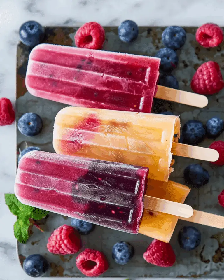 Fresh Fruit Ice Pops