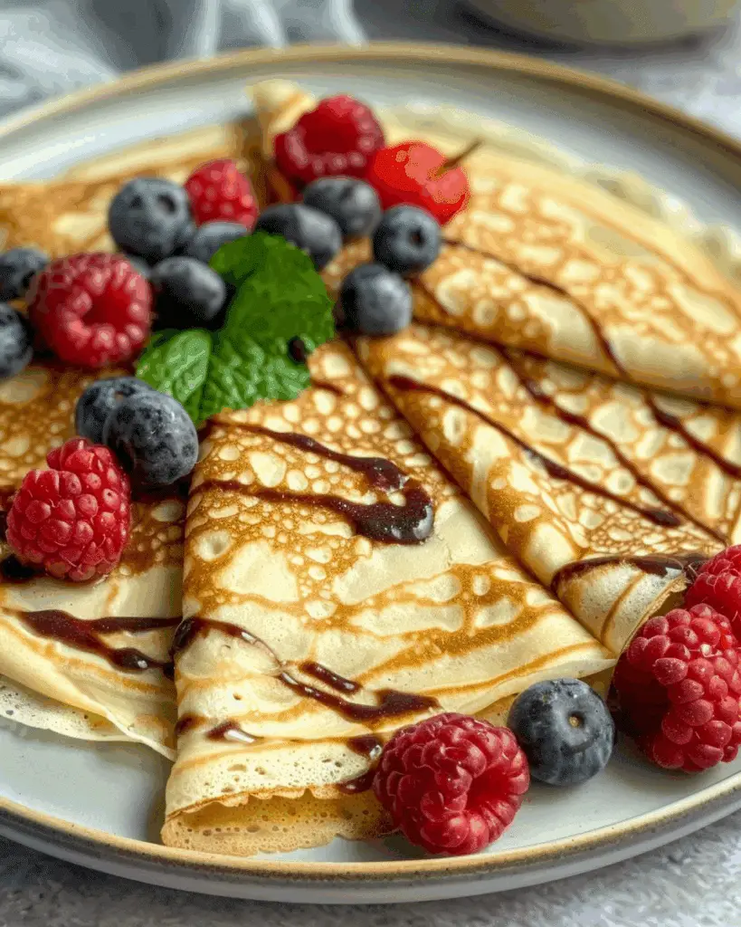Quick and Easy Blender Crepes