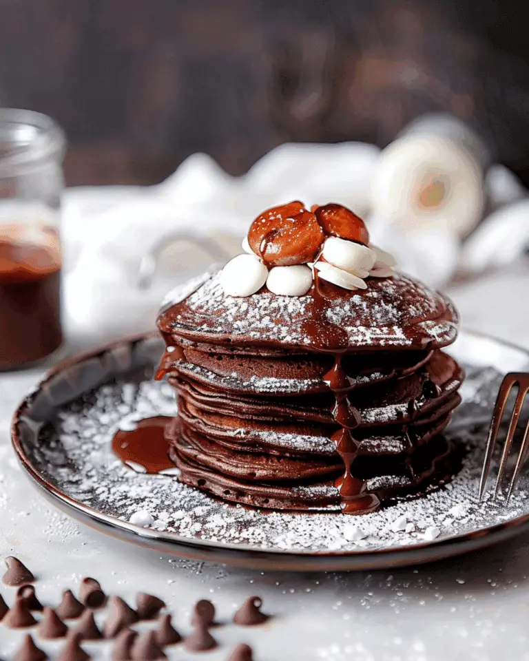 Hot Chocolate Pancakes