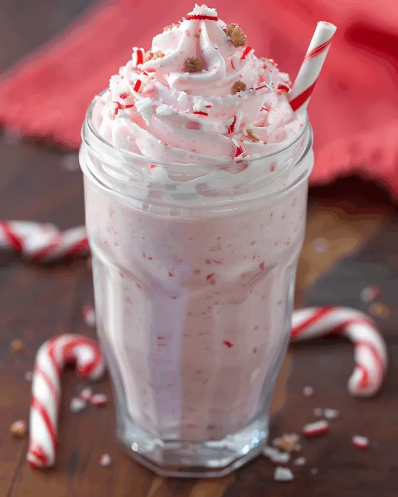 Candy Cane Crunch Milkshake