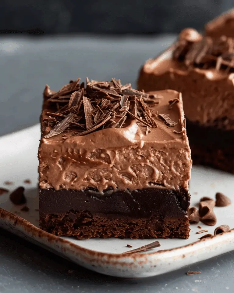 Easy Chocolate Mousse Brownies