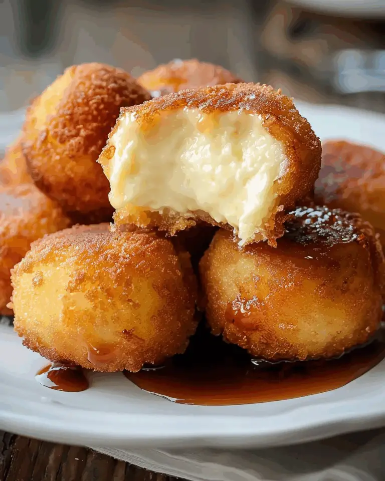 Crispy Deep-Fried Cheesecake Bites