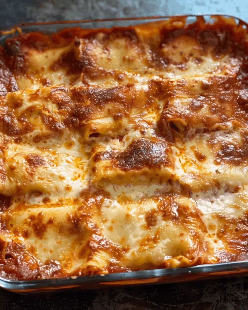 Lazy Lasagna (Cheesy Baked Ravioli)