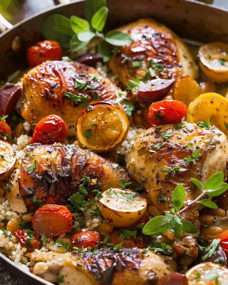 Mediterranean Baked Chicken Dinner