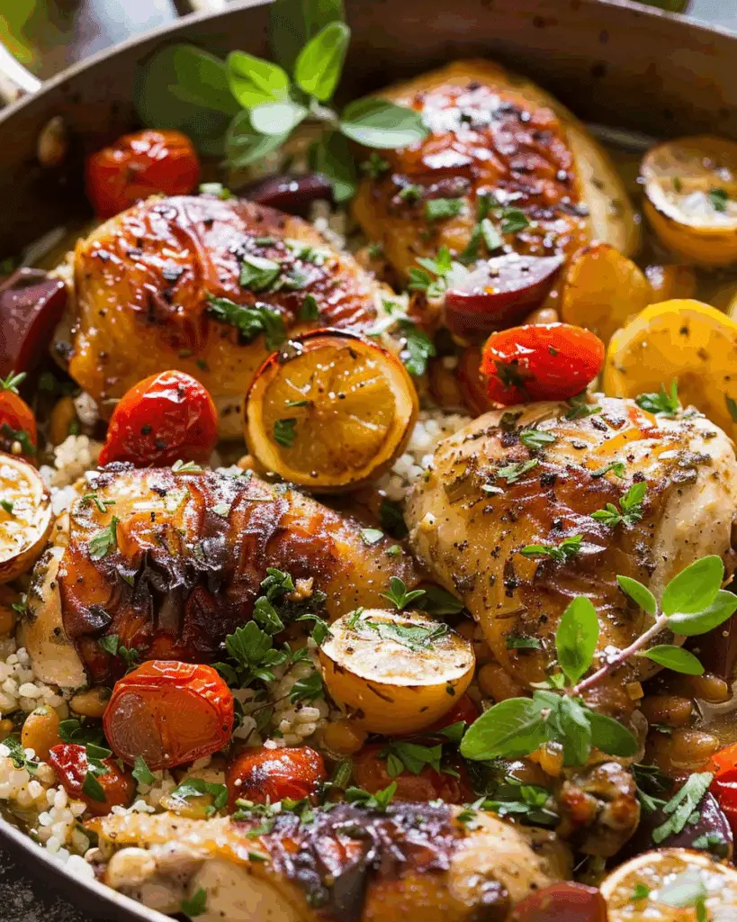 Mediterranean Baked Chicken Dinner