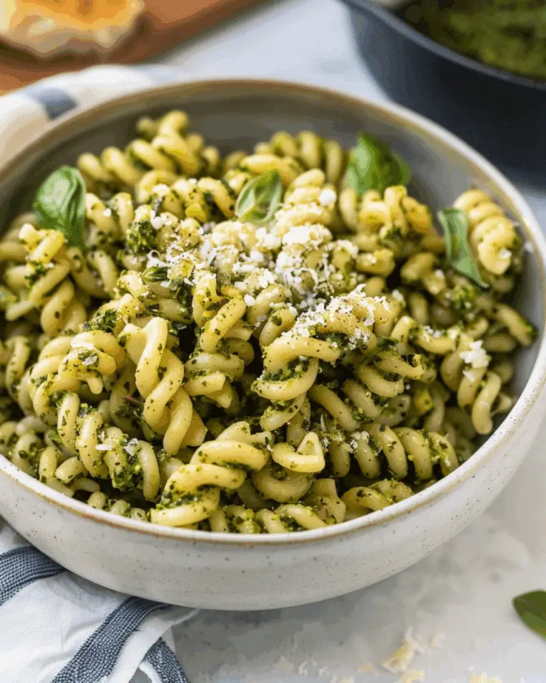 The Easiest Pesto Cavatappi