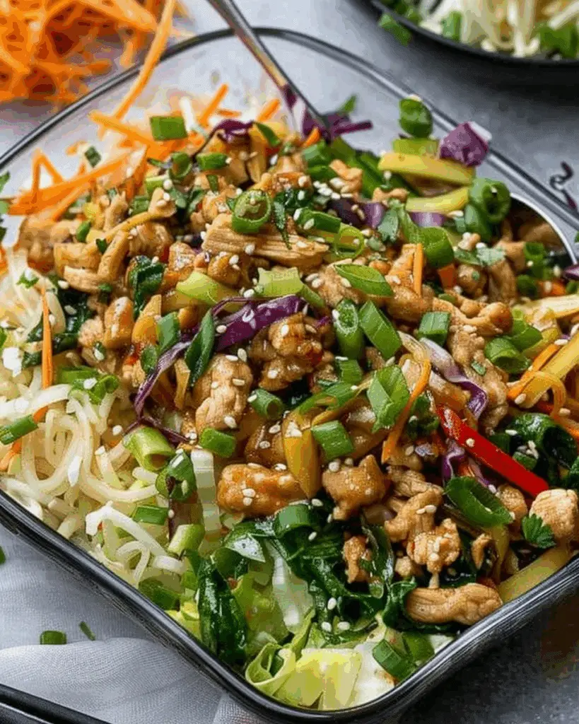 Chicken Egg Roll Bowl