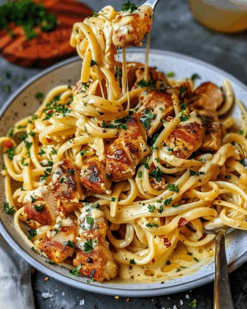 Creamy Cajun Chicken Linguine