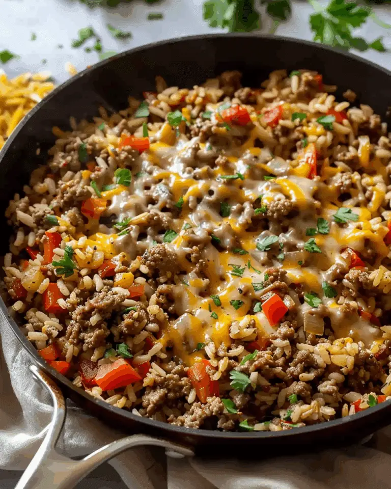 Ground Beef and Rice Skillet Dinner