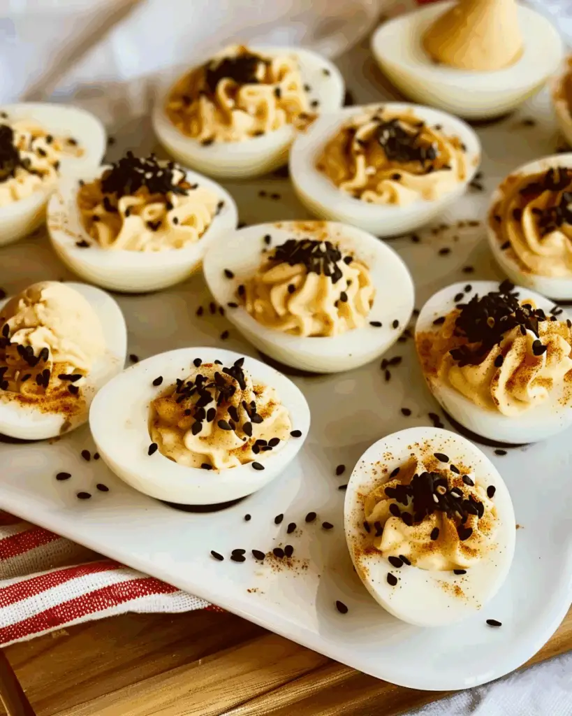 Sesame-Soy Deviled Eggs