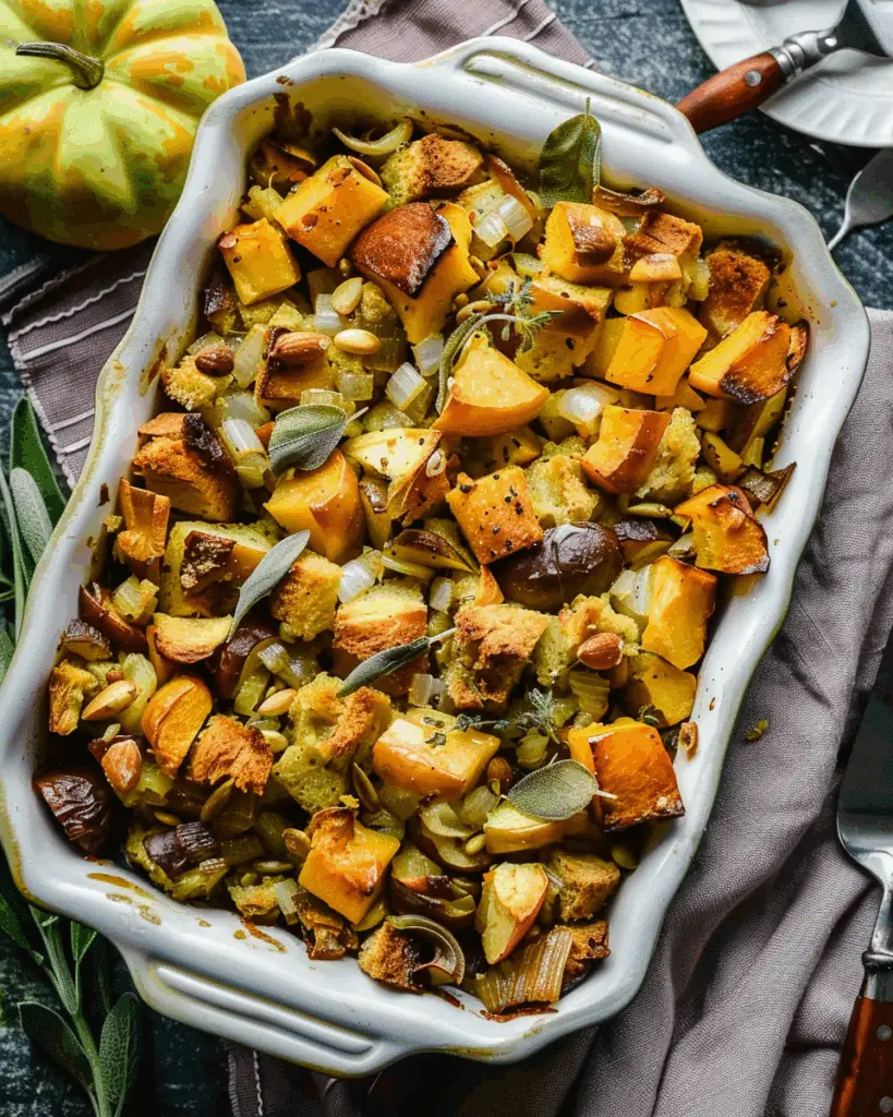 Vegan Butternut Squash Apple Stuffing