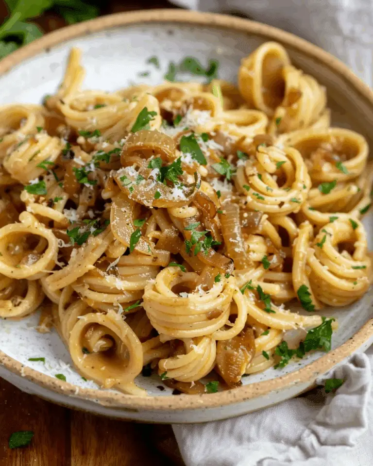 Vegan Caramelized Onion Pasta