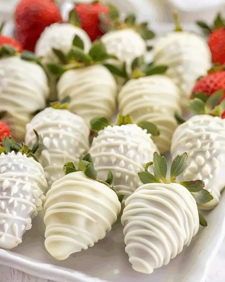 White Chocolate Covered Strawberries