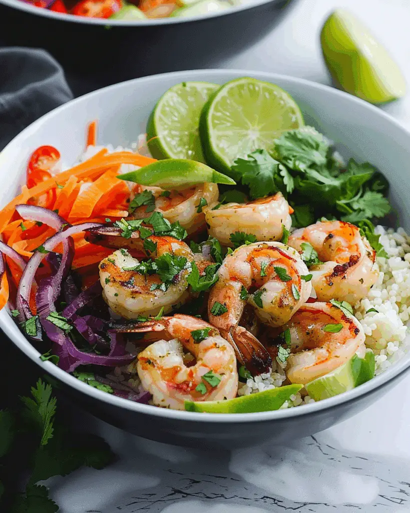 Cilantro Lime Shrimp Bowl