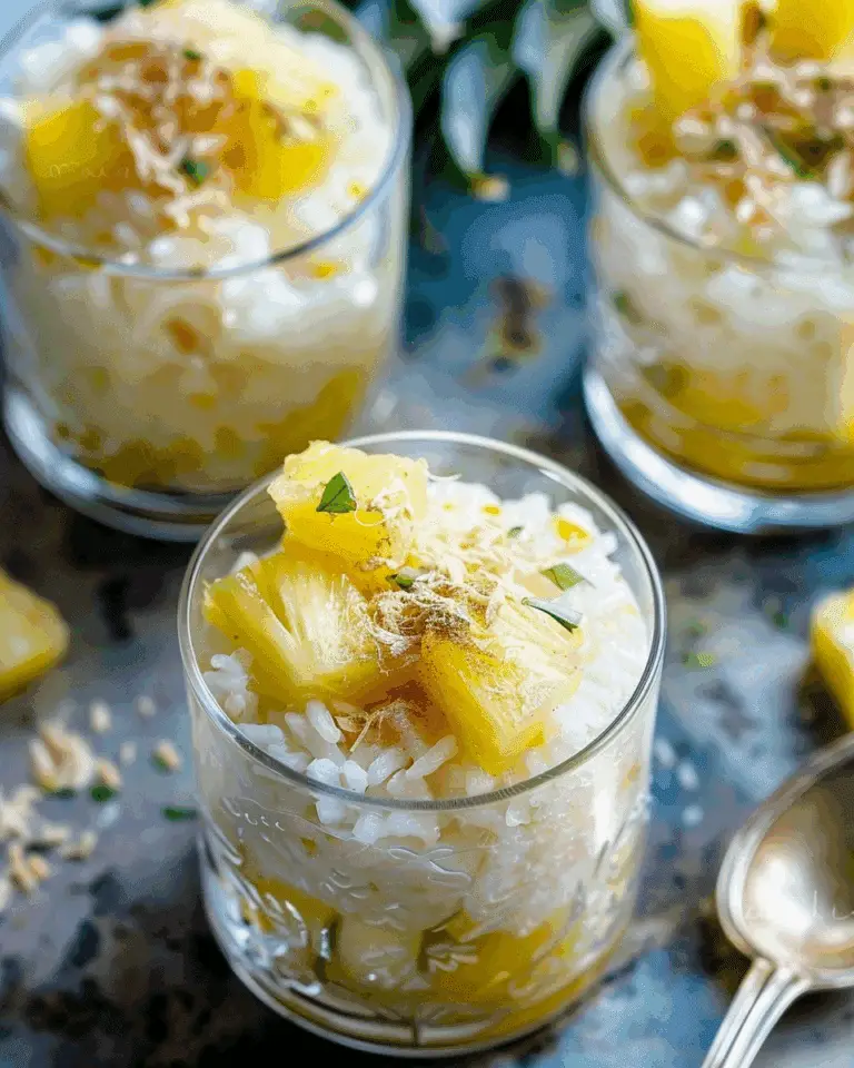 Creamy Pineapple Rice Pudding