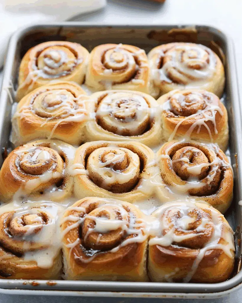 Fat-Free Greek Yogurt Cinnamon Rolls (Easy Sheet Pan)