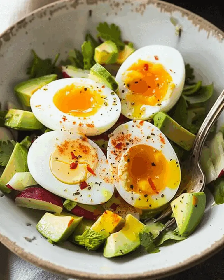 Hard Boiled Egg and Avocado Bowl