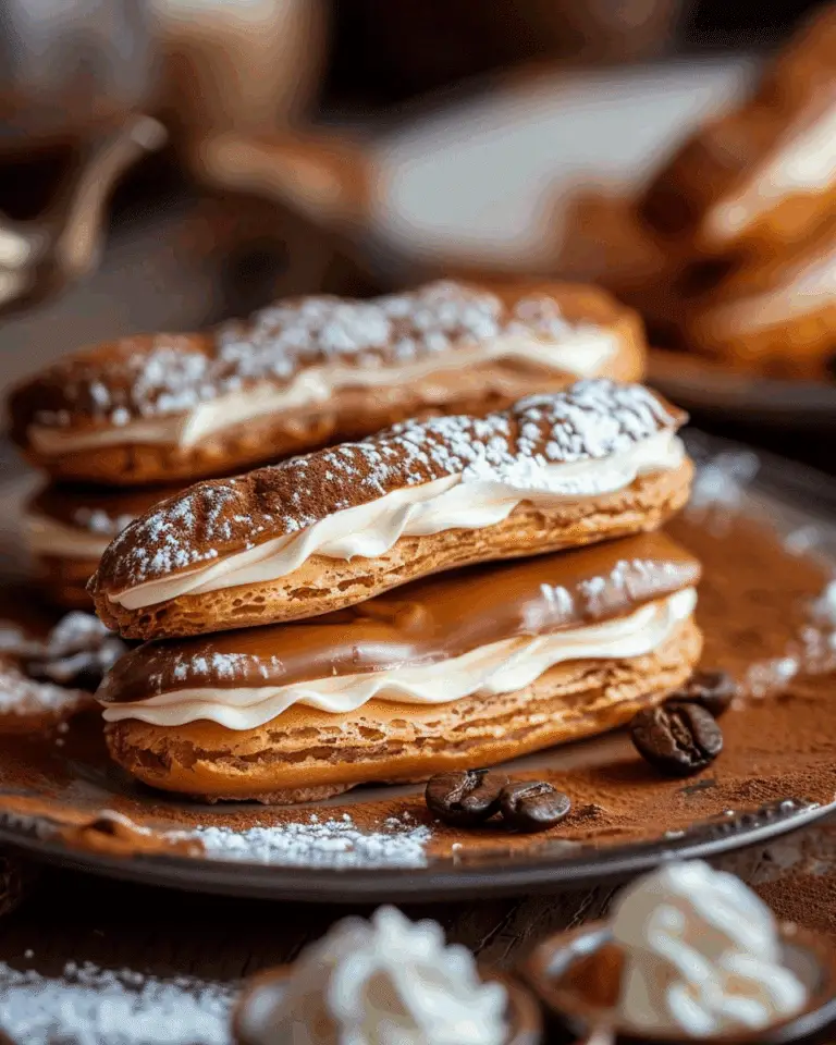 Homemade Coffee Éclairs