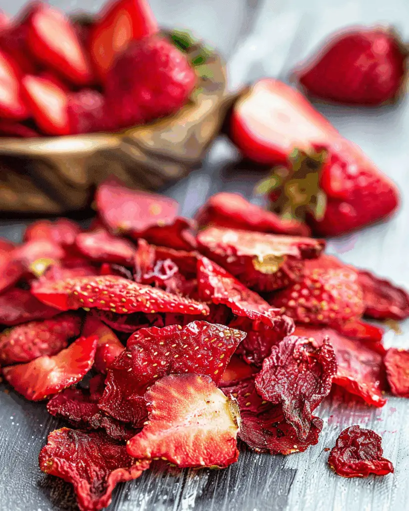 Homemade Dried Strawberries