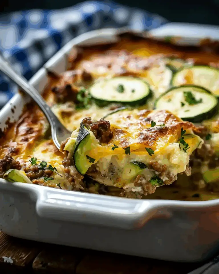 Zucchini Casserole with Ground Beef
