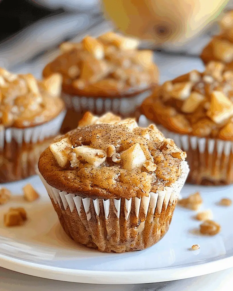Easy Apple Cinnamon Greek Yogurt Muffins