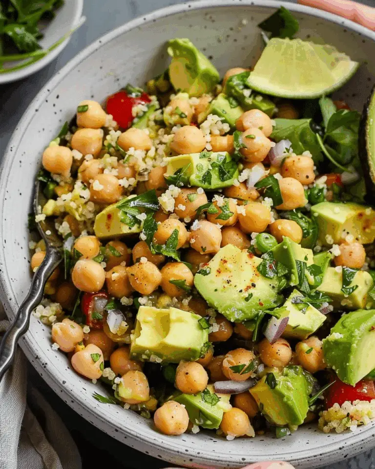Avocado Chickpea Salad