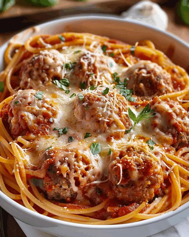 Baked Spaghetti and Meatballs