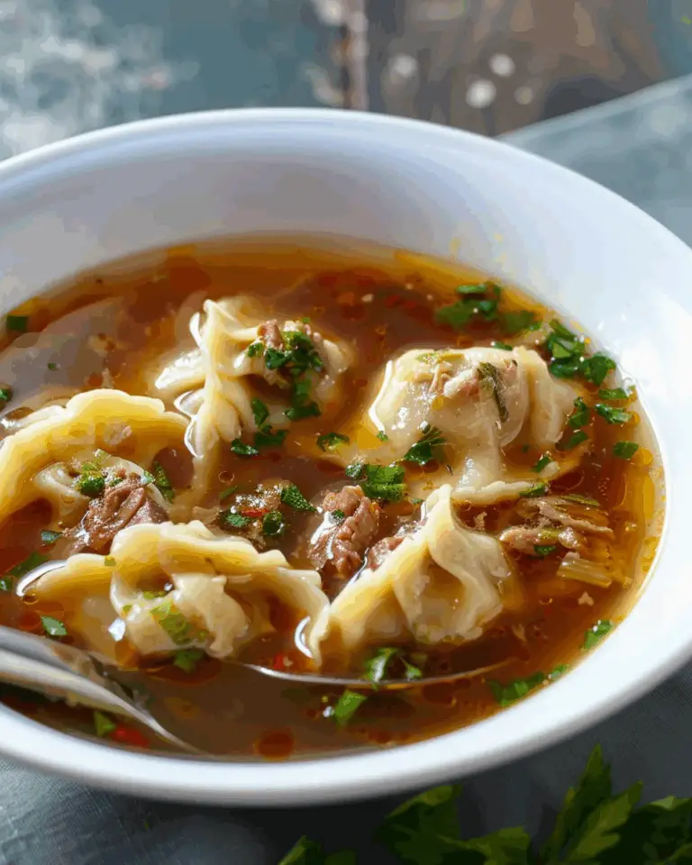 Beef Dumpling Soup