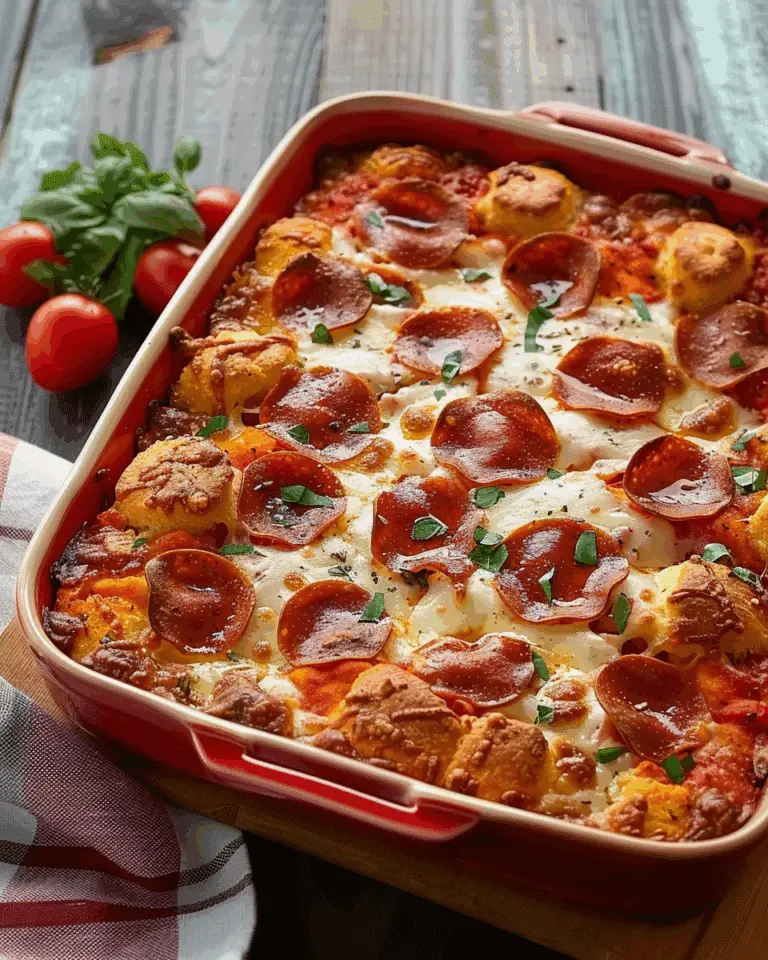 Bubble Up Biscuit Pizza Casserole