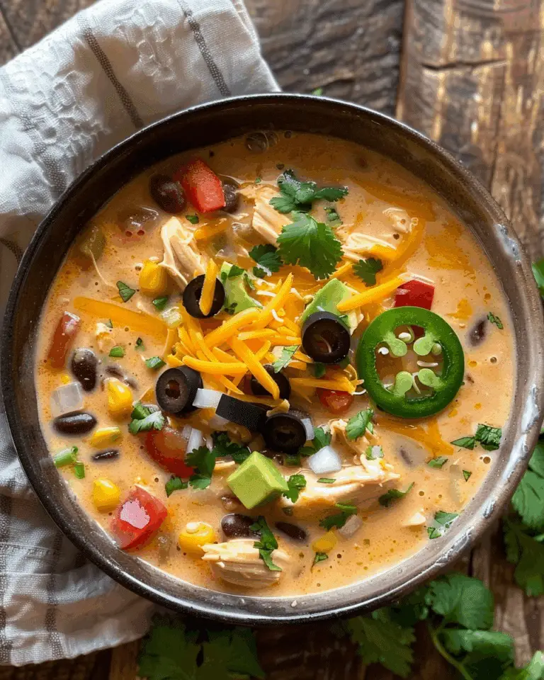 Easy Creamy Chicken Taco Soup