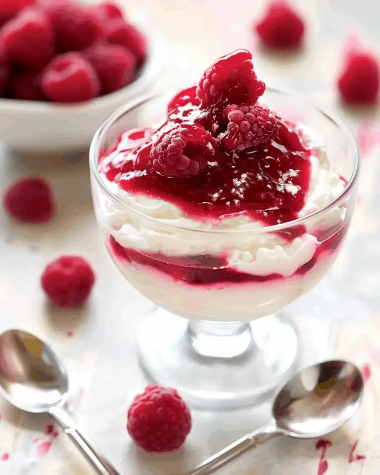 Raspberry Cottage Cheese Parfait