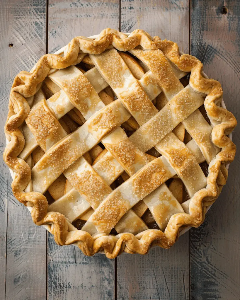 Braided Lattice Apple Pie