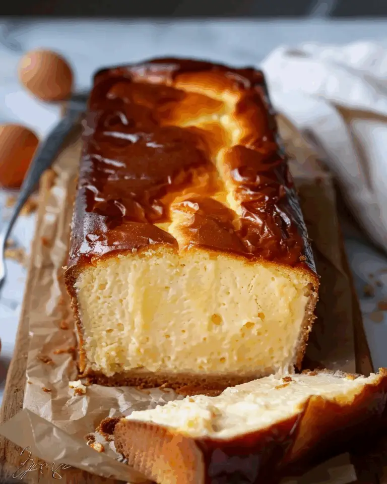 Burnt Basque Cheesecake in a Loaf Pan