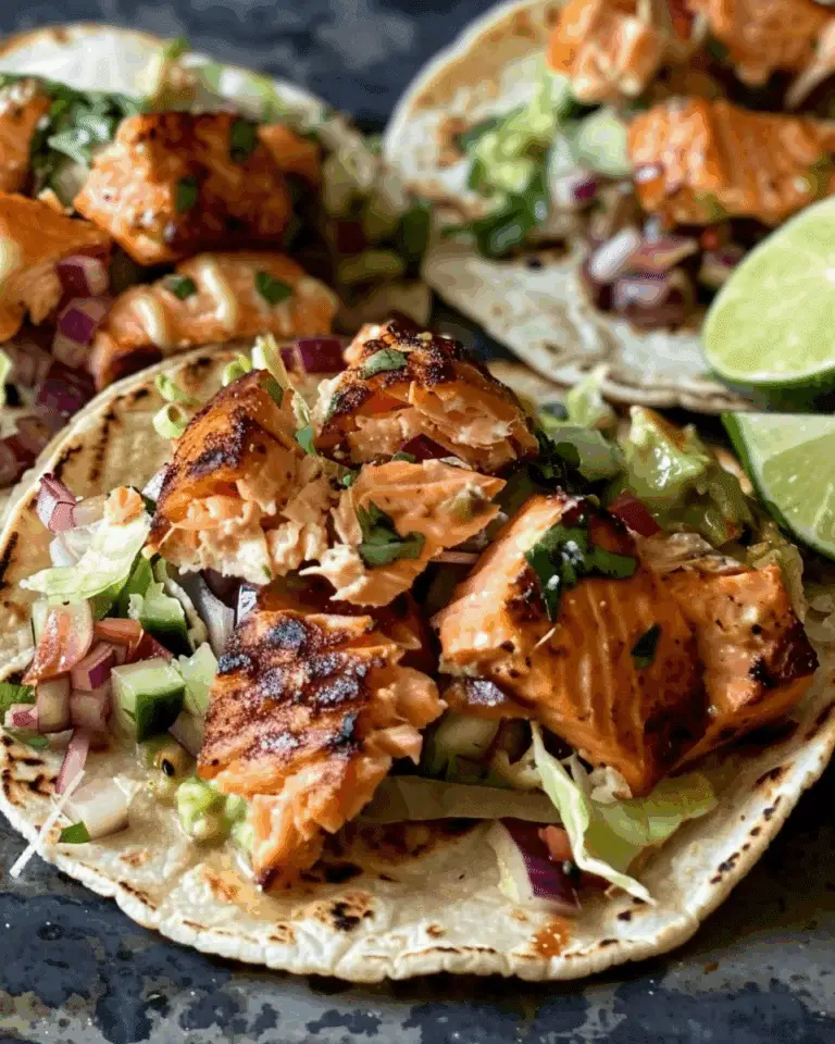 Crispy Salmon Tacos