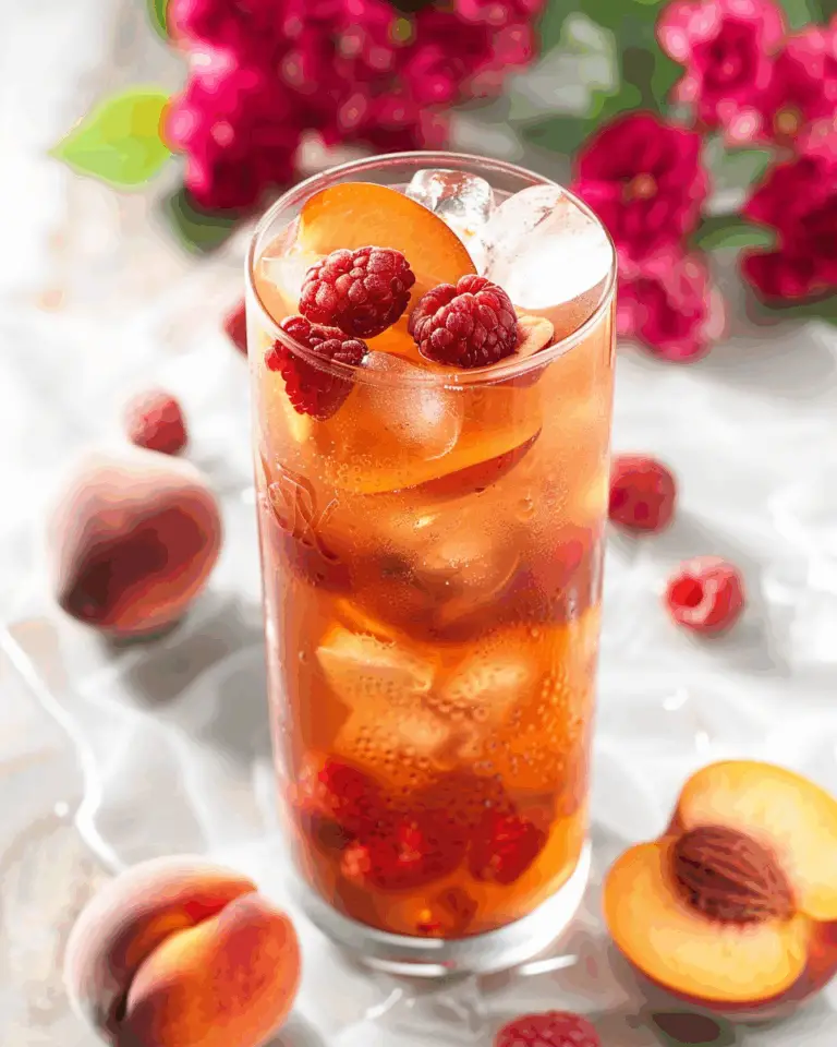 Bellini Peach Raspberry Iced Tea