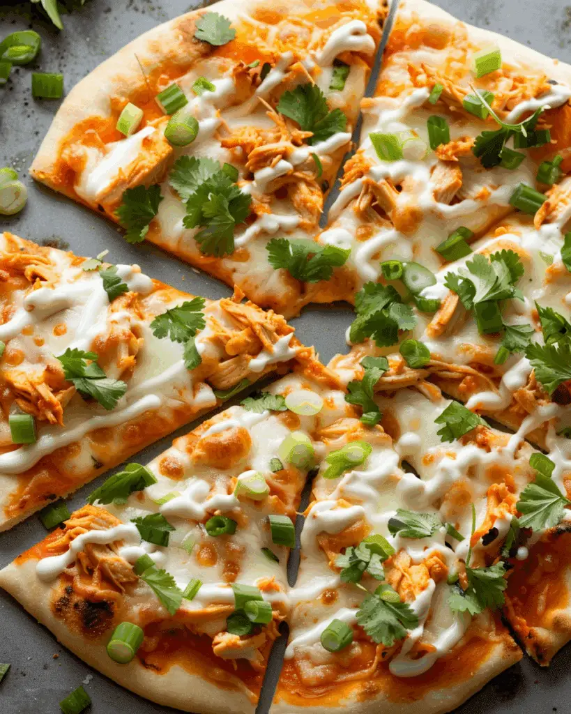 Buffalo Chicken Flatbread Pizza