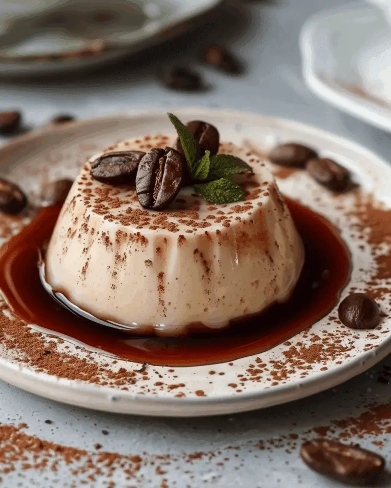 Coffee Panna Cotta with Espresso and Cream