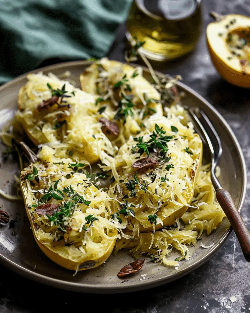 Creamed Spaghetti Squash with Fresh Herbs