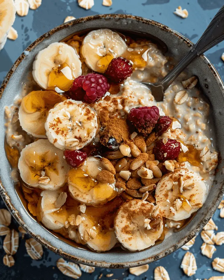 Show Stopper Oatmeal with Caramelised Bananas (Vegan, GF)