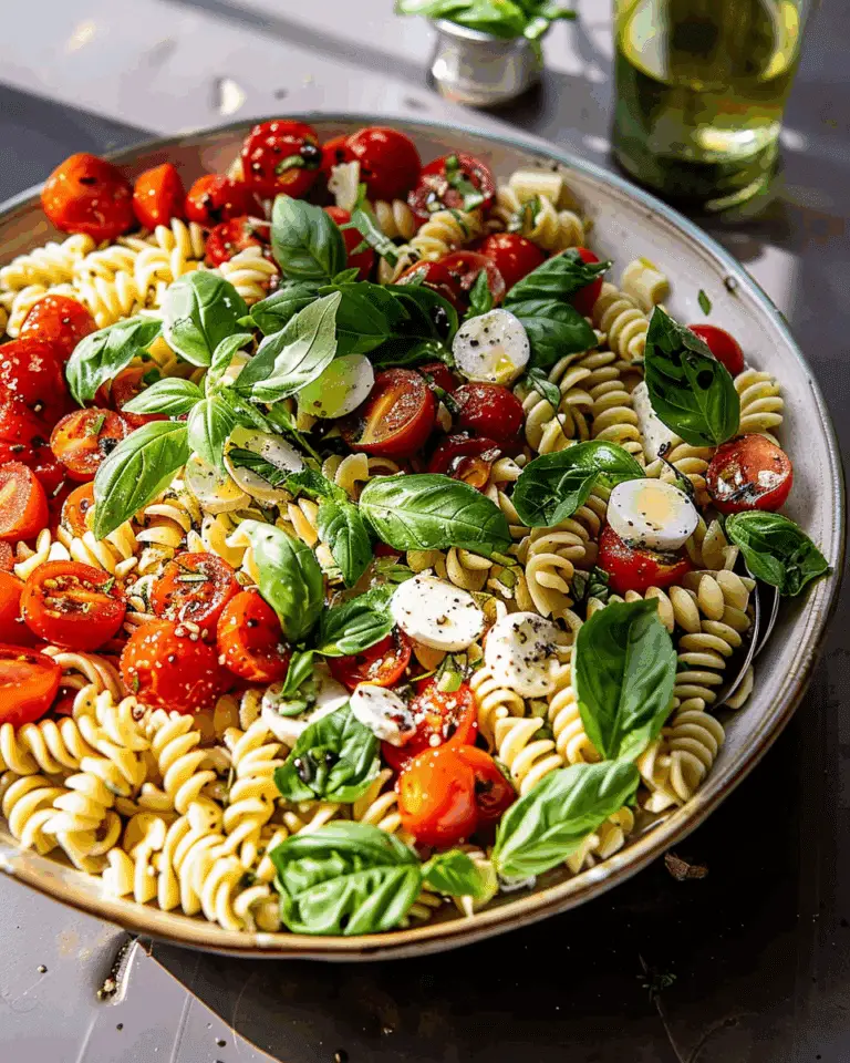 The Best Caprese Pasta Salad