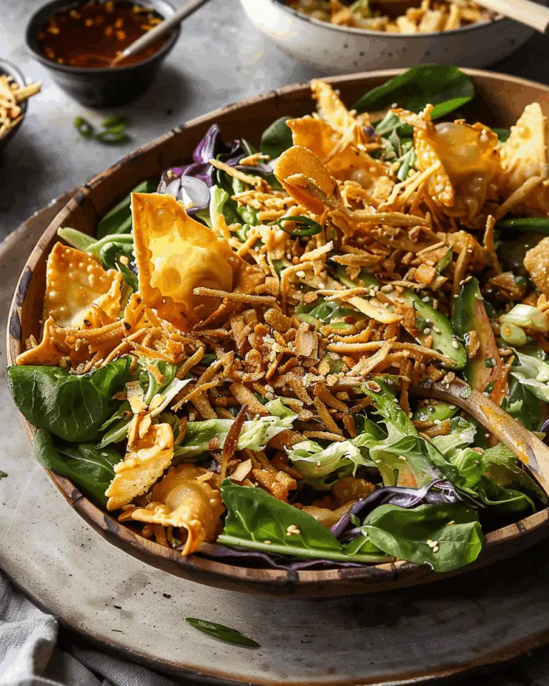 Crispy Wonton Rotisserie Chicken Salad