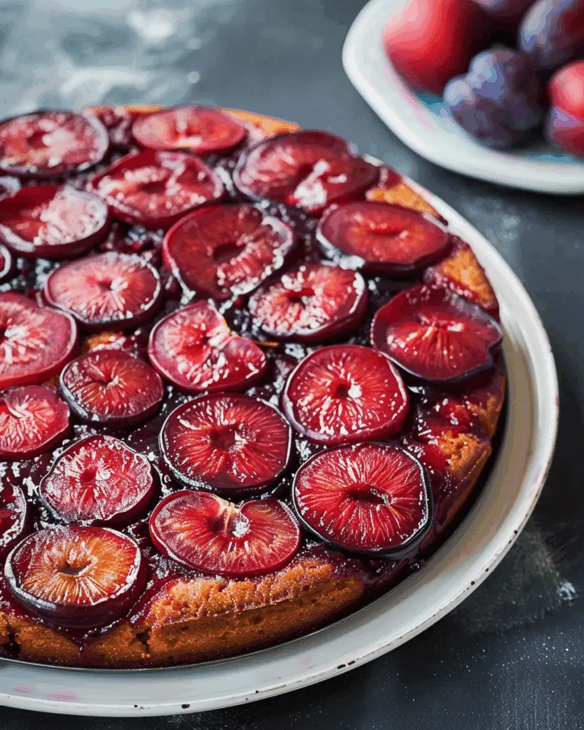 Plum Upside-Down Cake