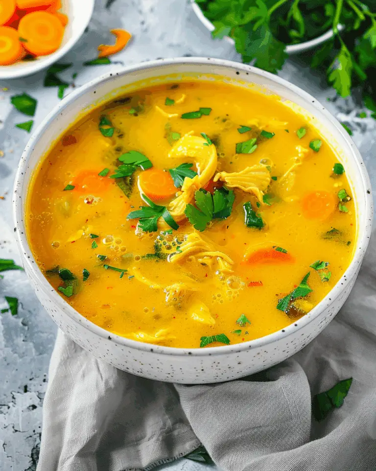 Anti-Inflammatory Turmeric Chicken Soup