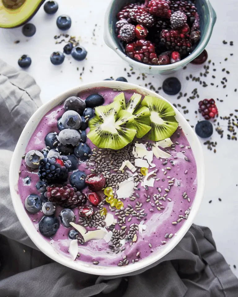 Blueberry Lavender Smoothie Bowl