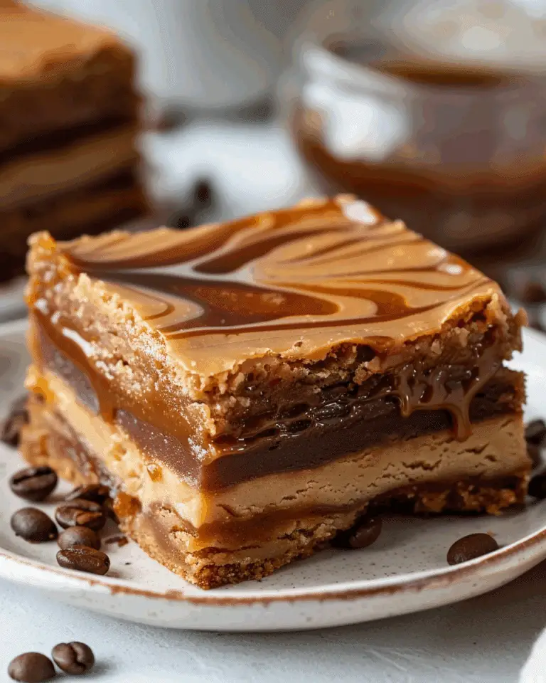 Coffee Caramel Blondies