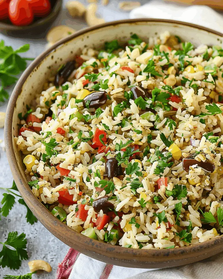 Cold Rice Salad (Italian Style)