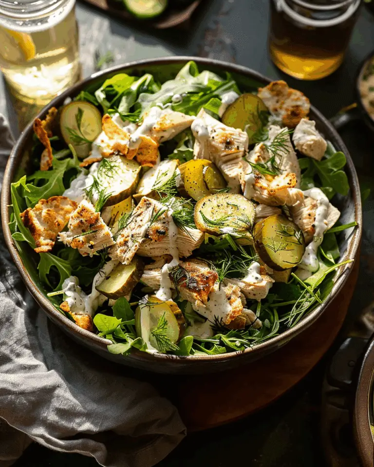 Dill Pickle Salt and Vinegar Chicken Salad